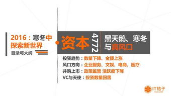 一文讀懂2016年中國互聯網創業與投資 風口、資本與拐點